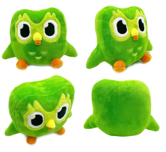 Owl Plush - Green Cartoon Stuffed Toy Gift for Kids